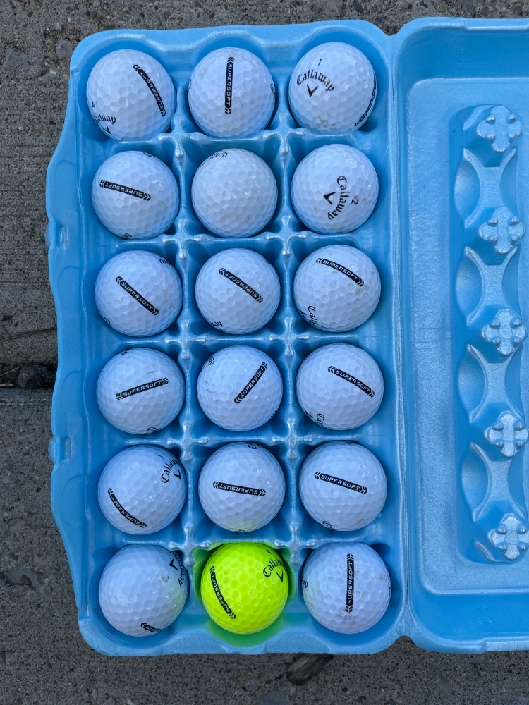 Used Callaway 18 Pack Supersoft Balls