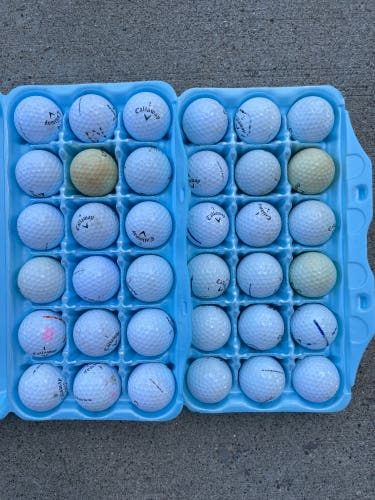 Used Callaway 36 Pack (3 Dozen) HEX Soft Balls