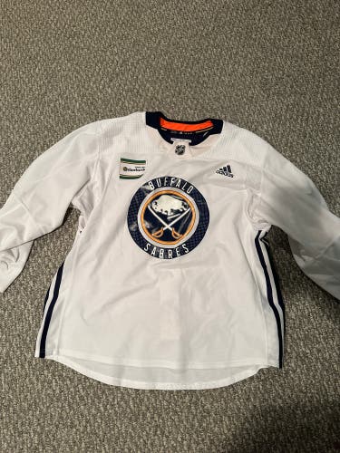 Buffalo Sabres Team Issued Used Size 56 Adidas Practice Jersey