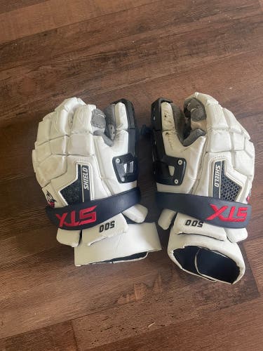 Used Goalie STX 13" Shield 500 Lacrosse Gloves