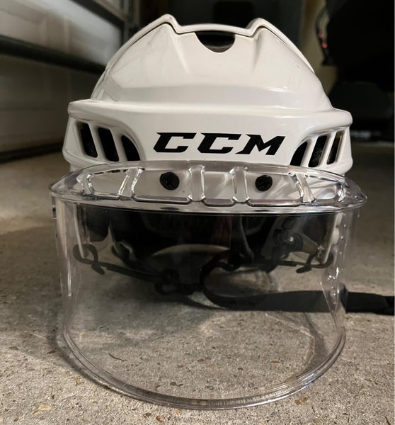 CCM Fitlite hockey helmet with Tron half shield used