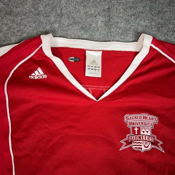 Sacred Heart Pioneers Womens Jersey Large Adidas Red White NCAA Volleyball 9