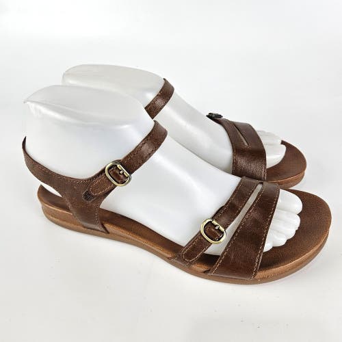 Dansko Janelle Women's Brown Glazed Kid Leather	6210150300 Sandals Size 37 / 6.5