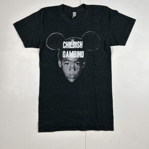 Childish Gambino Mickey Mouse Club Graphic T-Shirt Dark Gray Sz XS