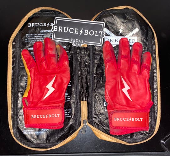 Bruce Bolt Batting Gloves Size Small