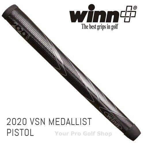 Winn Excel VSN Medallist Black Standard Pistol Putter Grip M8WV-BK