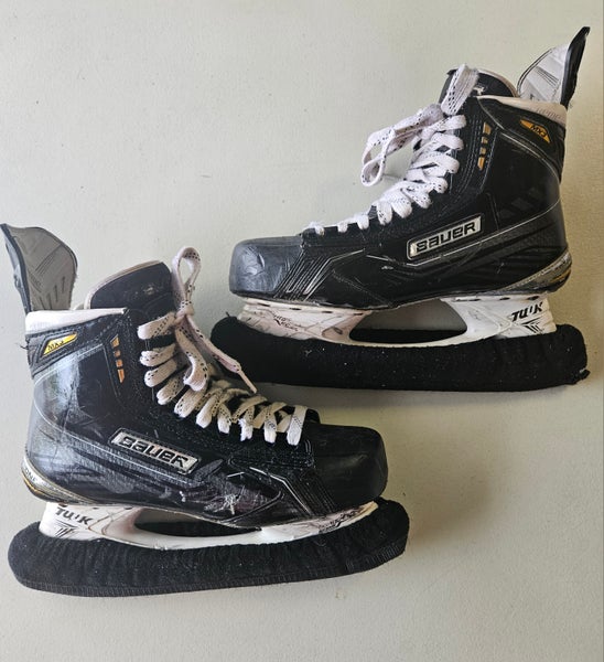 Senior Used Bauer Supreme TotalOne MX3 Hockey Skates Regular Width Size 9.5