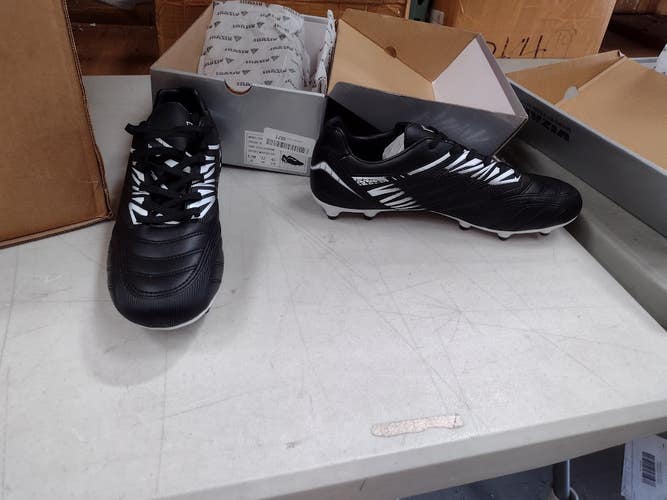 Vizari Men's Valencia FG Firm Ground Soccer Shoes | Black/White Size 13 | VZSE93400M-13