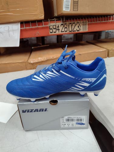 Vizari Men's Valencia FG Firm Ground Soccer Shoes | Royal/White Size 10.5 | VZSE93401M-10.5