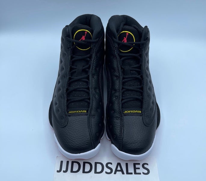 Air Jordan 13 Retro Lakers Men's Shoe - White/Black/Court Purple/University Gold - 13