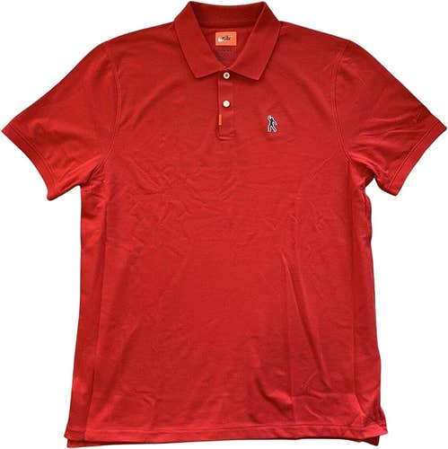 NWT men's medium Nike Tiger Woods TW Fist Pump 82 Polo Masters Championship Red