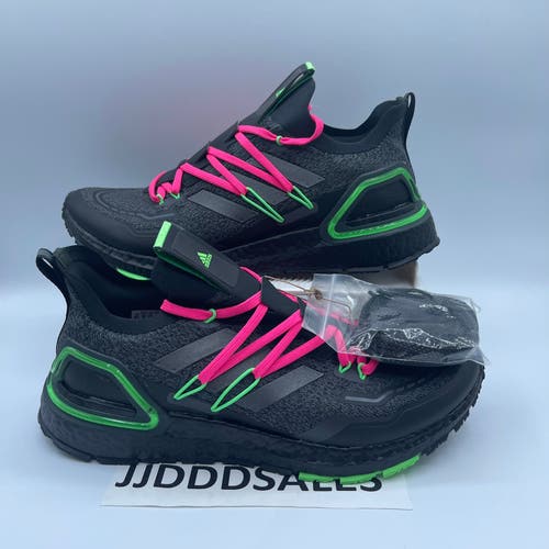Adidas Ultraboost 20 Lab Running Shoes Black Lime Pink GZ7362 Men's Size 8.5 NEW