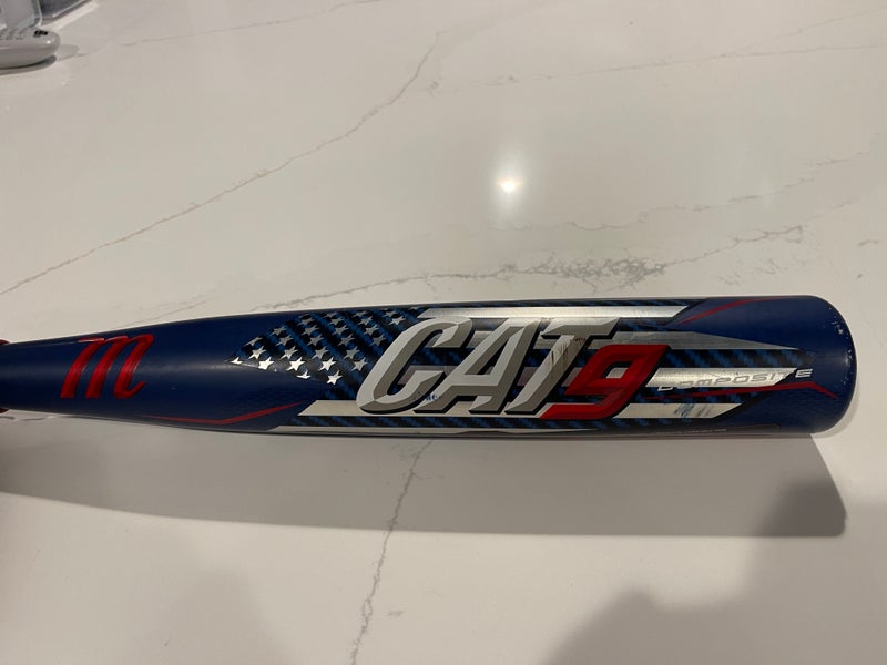 Used USSSA Certified 2021 Marucci Composite CAT 9 Composite Bat (-8) 22 oz 30"