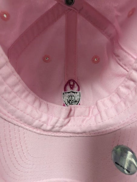 NWT Oakland Raiders Breast Cancer Reebok Strapback Hat NFL Women's