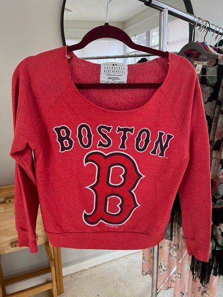 Boston red Crop Sweat Shirt