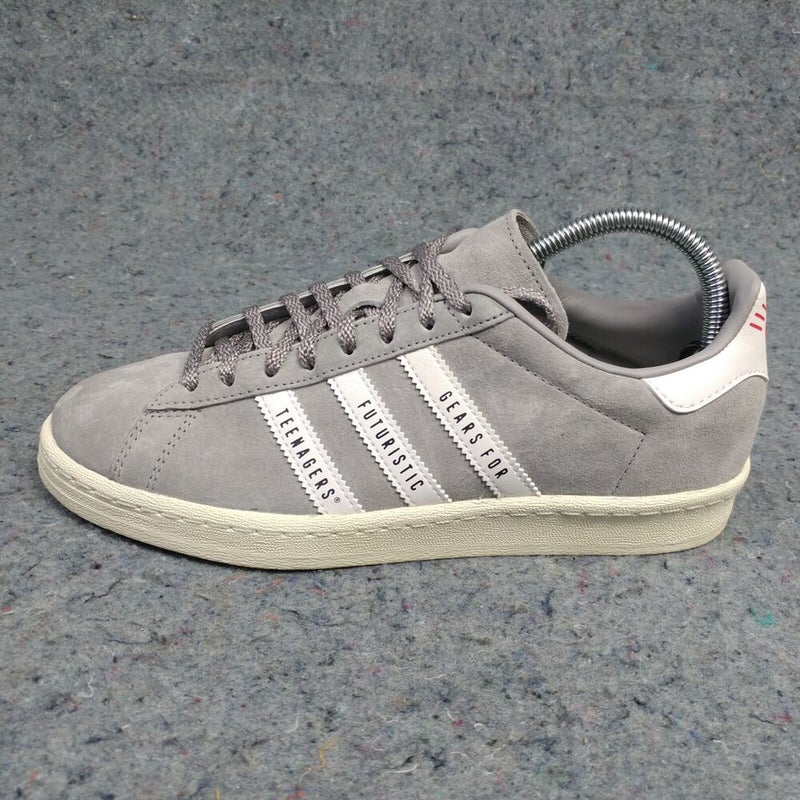 Adidas Campus Human Made Mens Shoes Size 7 Sneakers Low Top Gray White FY0733