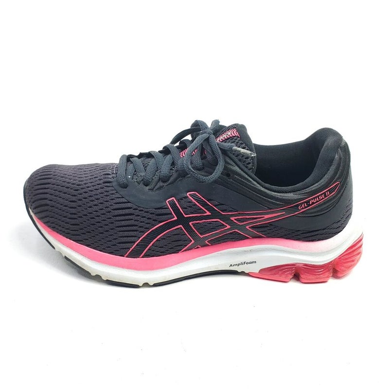 Asics Gel-Pulse 11 Womens Running Shoes Size 7 Sneakers Black Pink