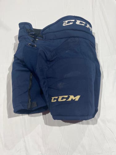 Game Used Navy CCM HP32 Pro Stock Pants Norfolk Admirals L+1
