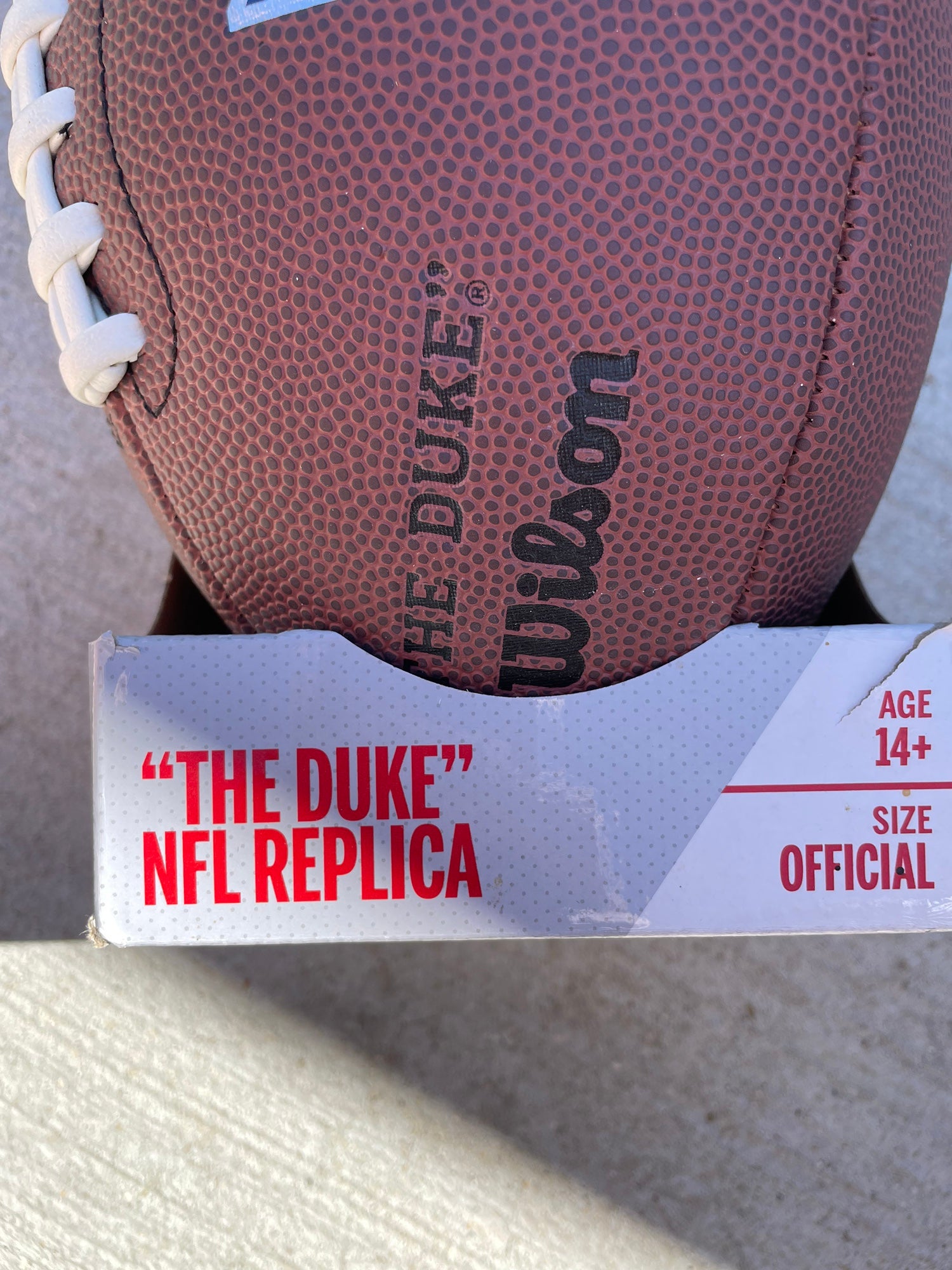 Used Wilson The Duke Official Nfl Game Leather Football - Near New  Condition | SidelineSwap