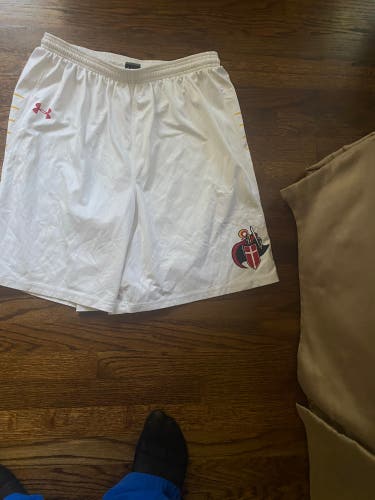 Under Armour Bergen Catholic Lacrosse Game Shorts Size XL.          Size L.