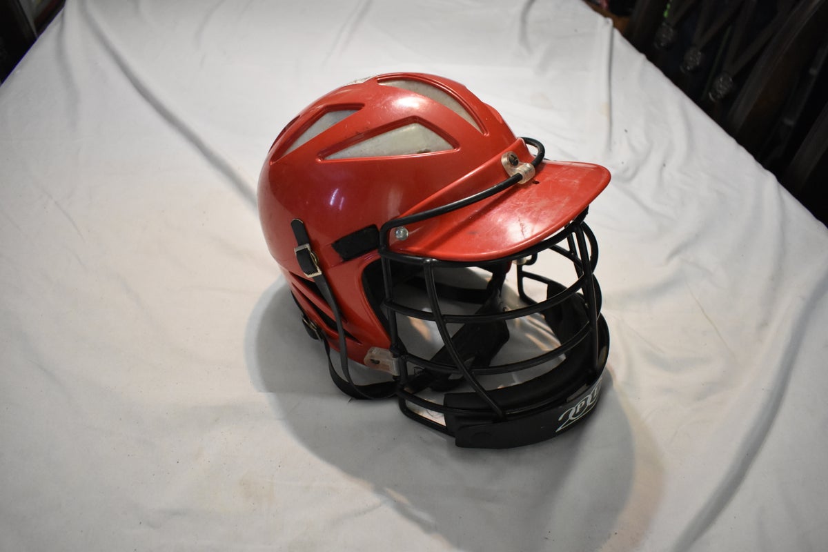 Warrior PLH2000 Adult Lacrosse Helmet, Red