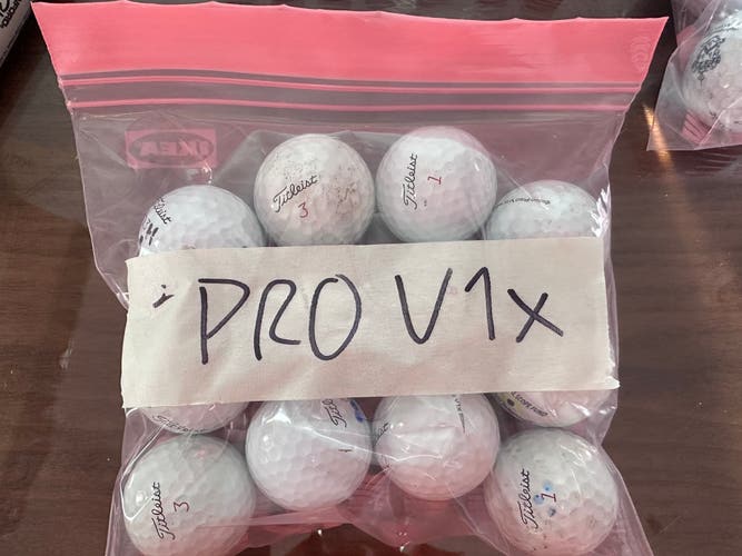 Used Titleist 12 Pack (1 Dozen) Pro V1x Balls