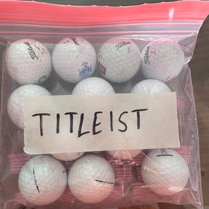Used Titleist 12 Pack (1 Dozen) Balls