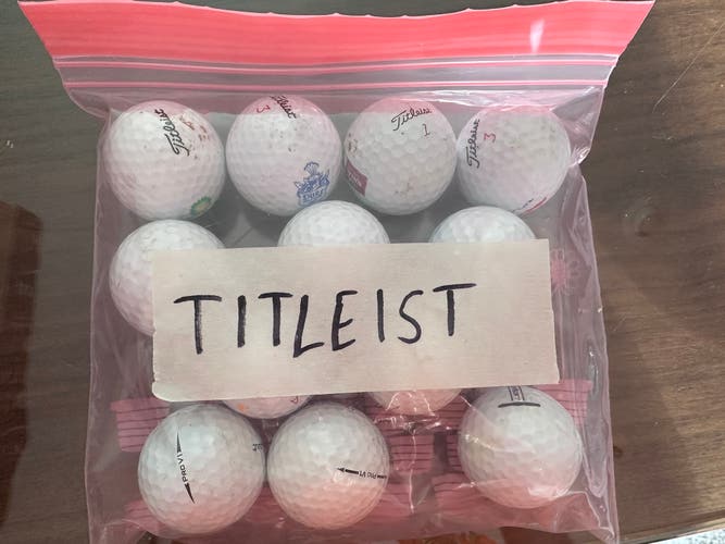 Used Titleist 12 Pack (1 Dozen) Balls