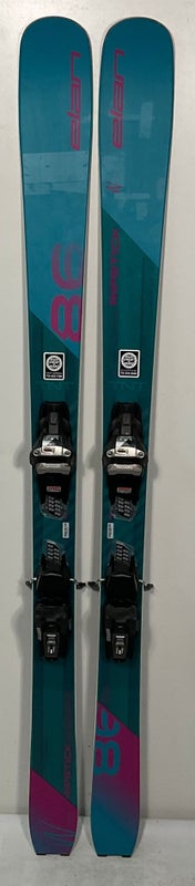 Used Women's Elan 166cm Ripstick 86W Skis With Marker Squire Bindings (SY1384)