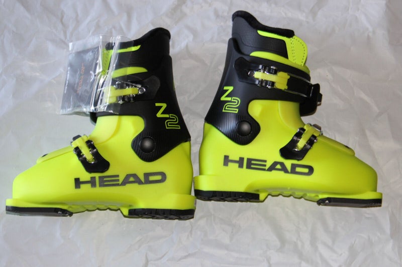 NEW 2023 HEAD Z2 junior ski boots alpine boots yell/bk mondo size 20.5  / US 1