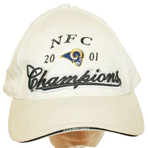 Vintage Rams NFL Football Gameday Hat - NFC Champion Beige Adult Unisex Cap 2001