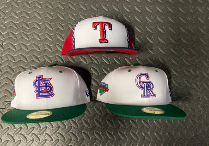 Assorted New MLB 7 1/2 New Era Hats
