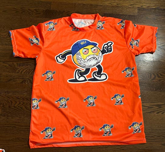 Syracuse lacrosse Burnt Orange shooting shirt (XL)
