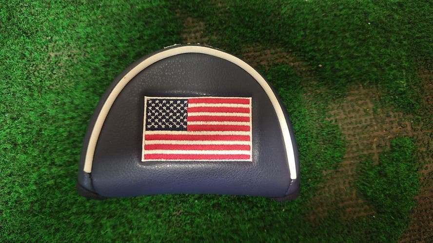 Team Golf USA Flag Putter Mallet Golf Headcover