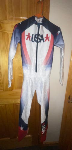 New 2022 Olympic Spyder Us Ski Team DH Suit
