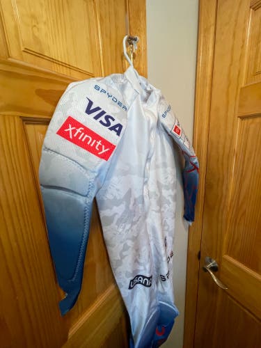 New 2022 Men’s Large US Ski Team Spyder Padded Suit FIS Legal
