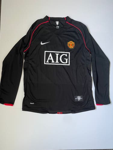 Manchester United Cristiano Ronaldo 2007 Black Long Sleeve Retro Jersey