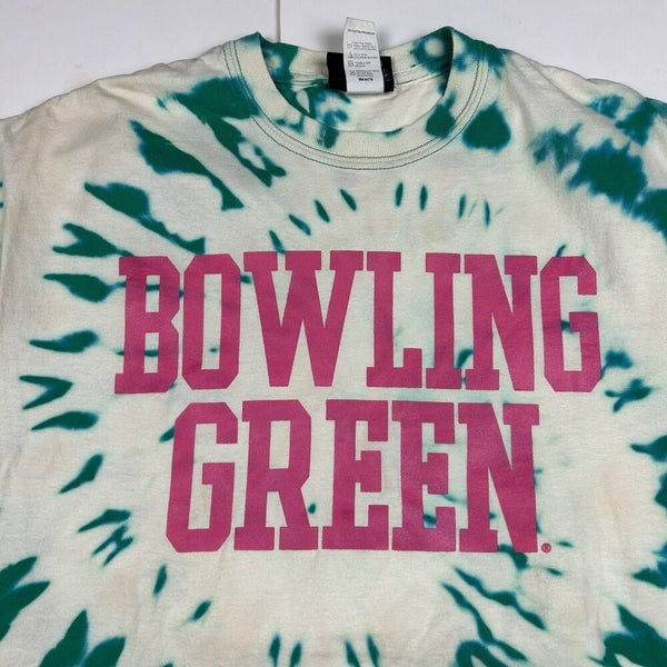 Custom Bowling Green University Falcons Tie Dye T-Shirt Block