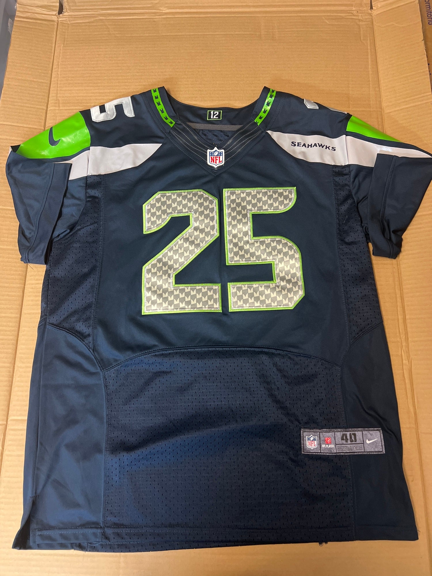 Mens Stitched Nike Jersey - Marshawn Lynch - Seahawks - S-3XL