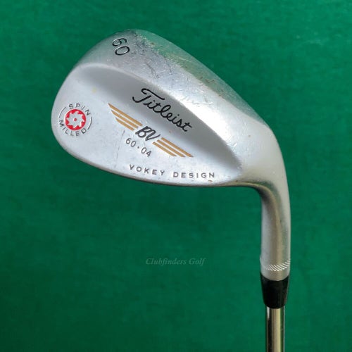 Titleist Vokey Spin Milled 2009 Chrome 60-4 60° Lob Wedge Factory Factory Steel