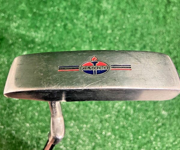Amoco Oil Putter Milwaukee Golf Inc. Blade RH Steel 34.5 Inches Nice Condition