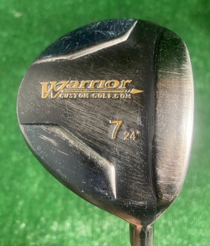 Warrior Golf Black 7 Wood 24 Degrees Men's RH Regular Graphite 41.5 In New Grip