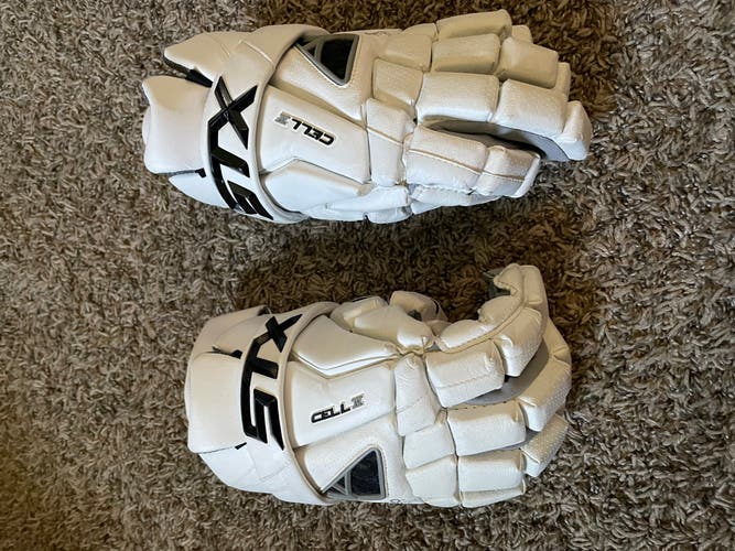 Used Player's STX 13" Cell IV Lacrosse Gloves