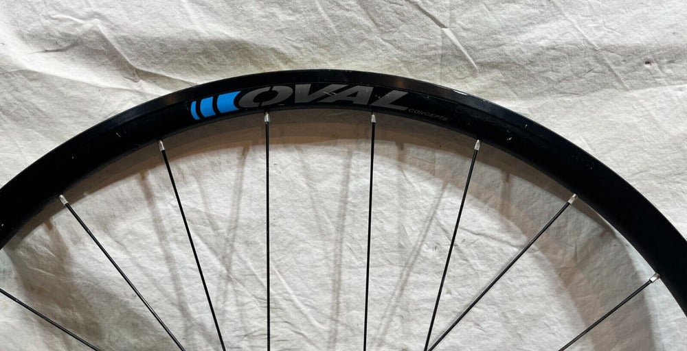 Oval Concepts 327 Disc 622x19 24-Spoke Black Aluminum 700C