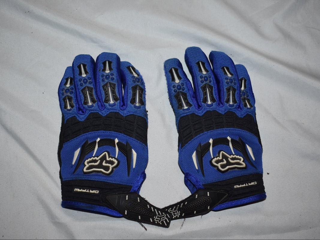 FOX Racing Dirtpaw Motocross Gloves, Blue/Black, Large