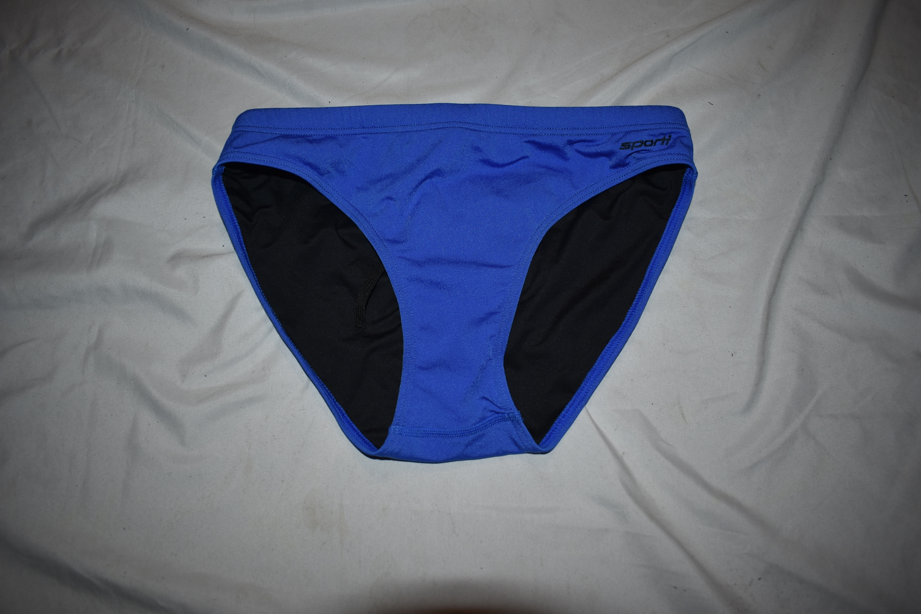 Sporti Men's Swimsuit, Blue, Size 34 - New Condition!