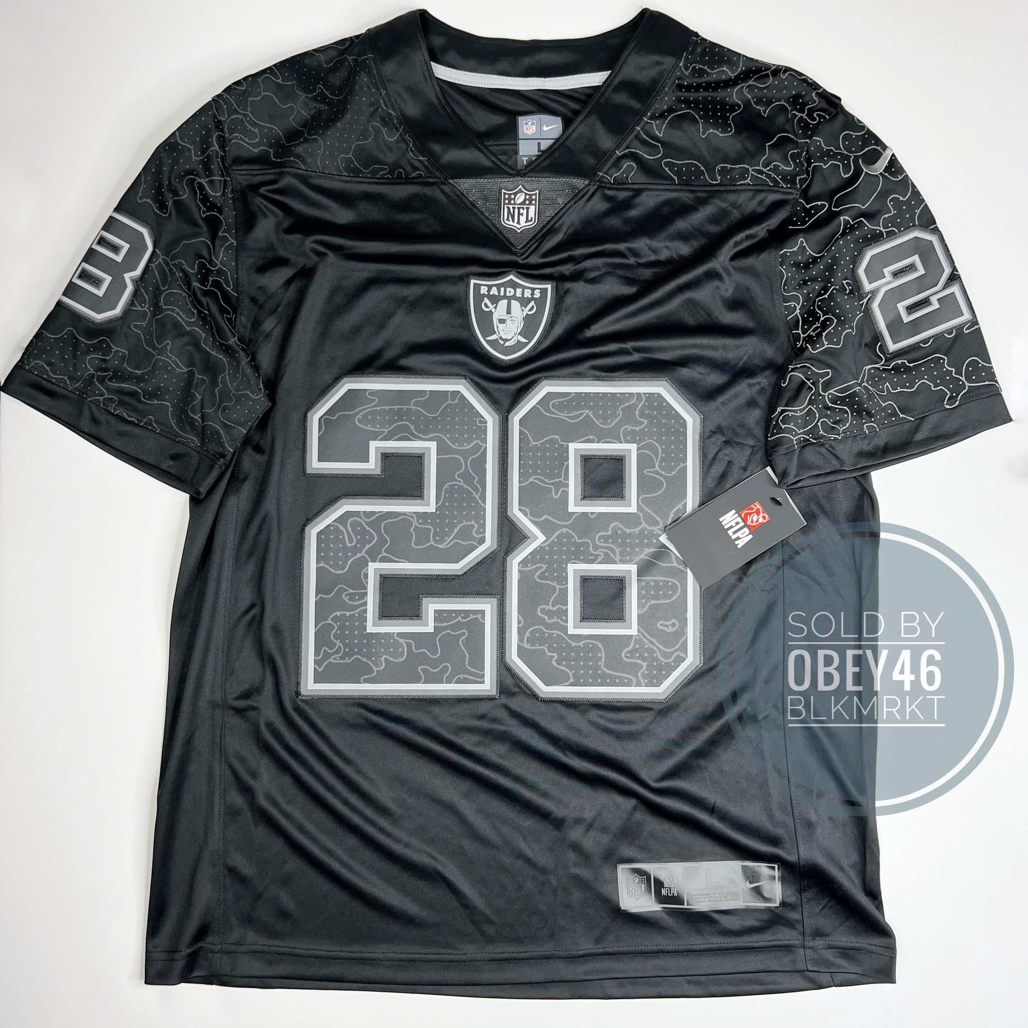 Men's Nike Josh Jacobs Gray Las Vegas Raiders Atmosphere Fashion