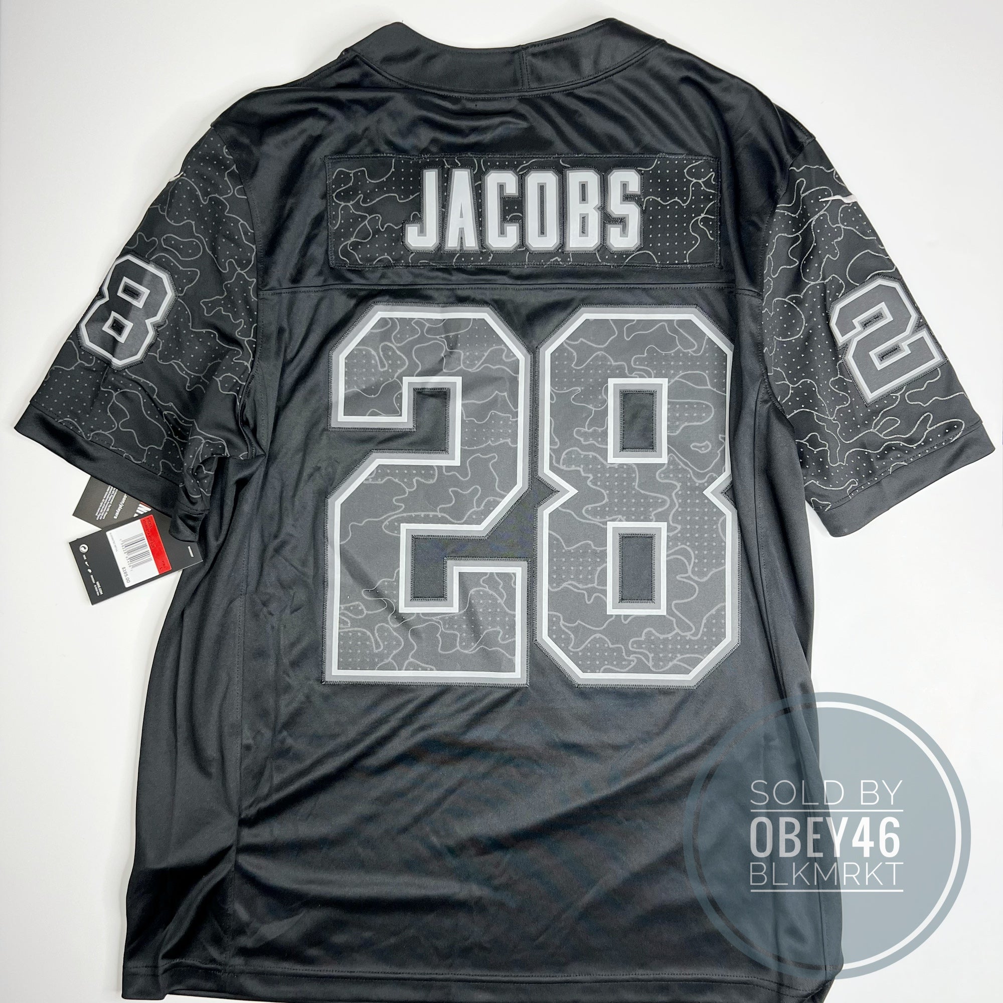 Nike Las Vegas Raiders Josh Jacobs Reflective NFL Limited Jersey