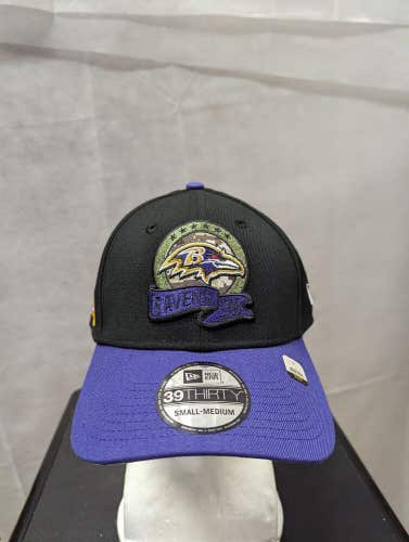 NWS Baltimore Ravens 2022 NFL Salute To Service New Era 39thirty Flex Hat S/M
