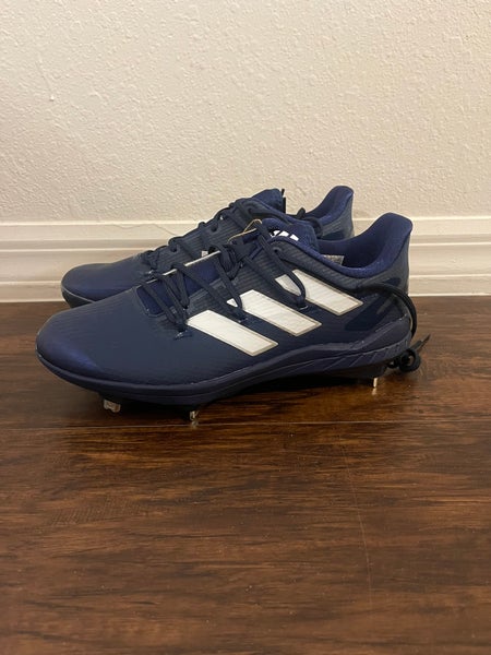 Adidas Adizero Afterburner 8 Navy Metal Baseball Cleats Size 12 H00978